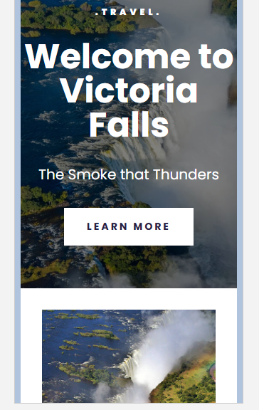 Victoria Falls Travel Project screenshot